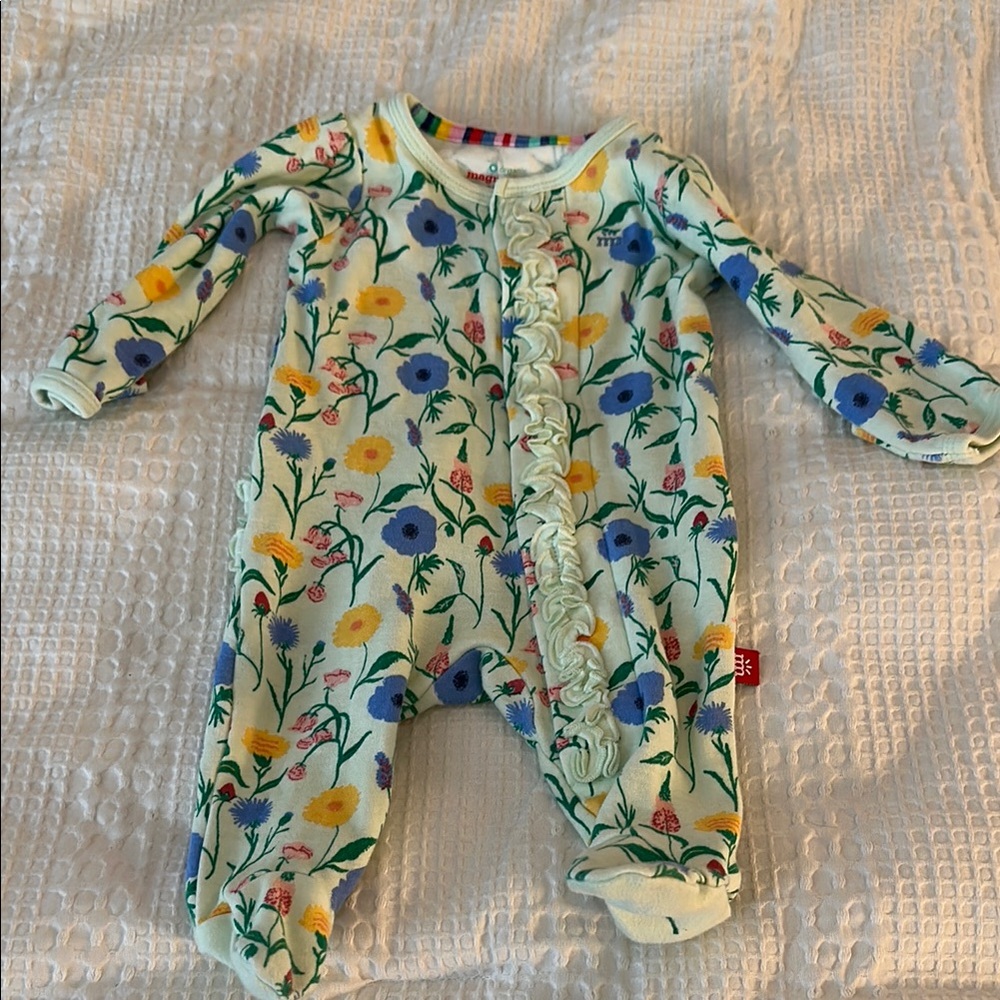 Magnetic Me Yellow and Blue Footies One Piece
